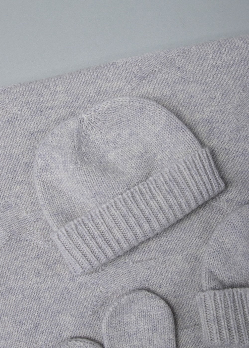 Cashmere Baby Beanie - Cloud - 1