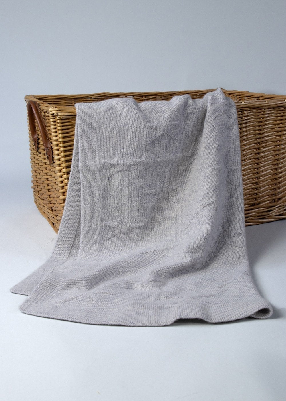 Cashmere Star Baby Blanket - Cloud - 1