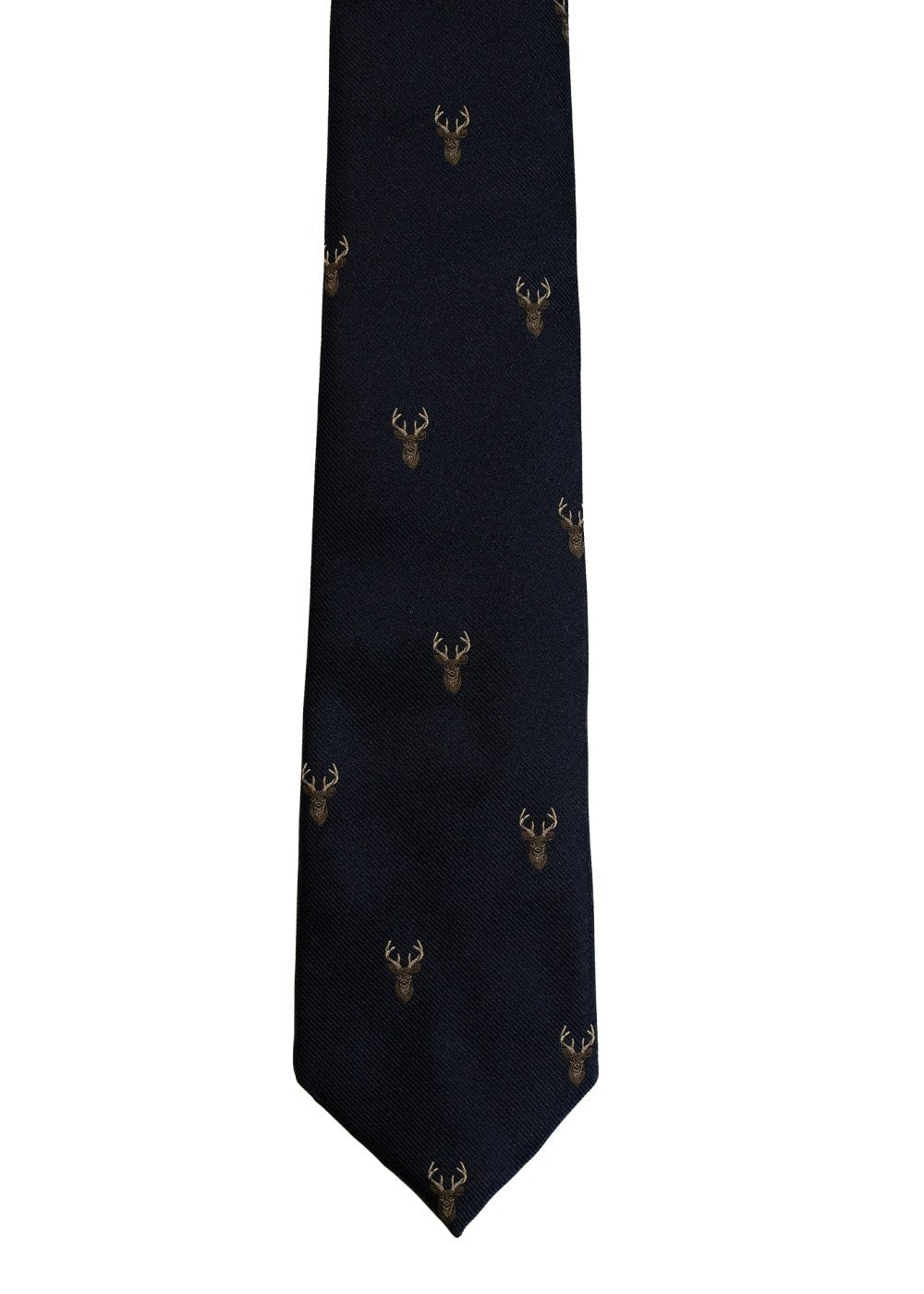 Cheviot Tie - Oxford Navy Stag - 1