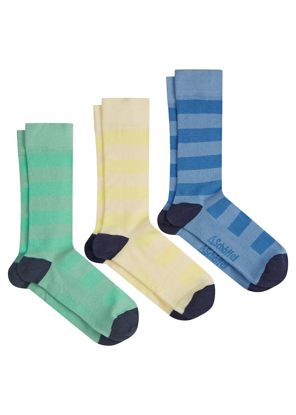 Bamboo Socks (Pack of 3) - Pale Lemon Spot - 1