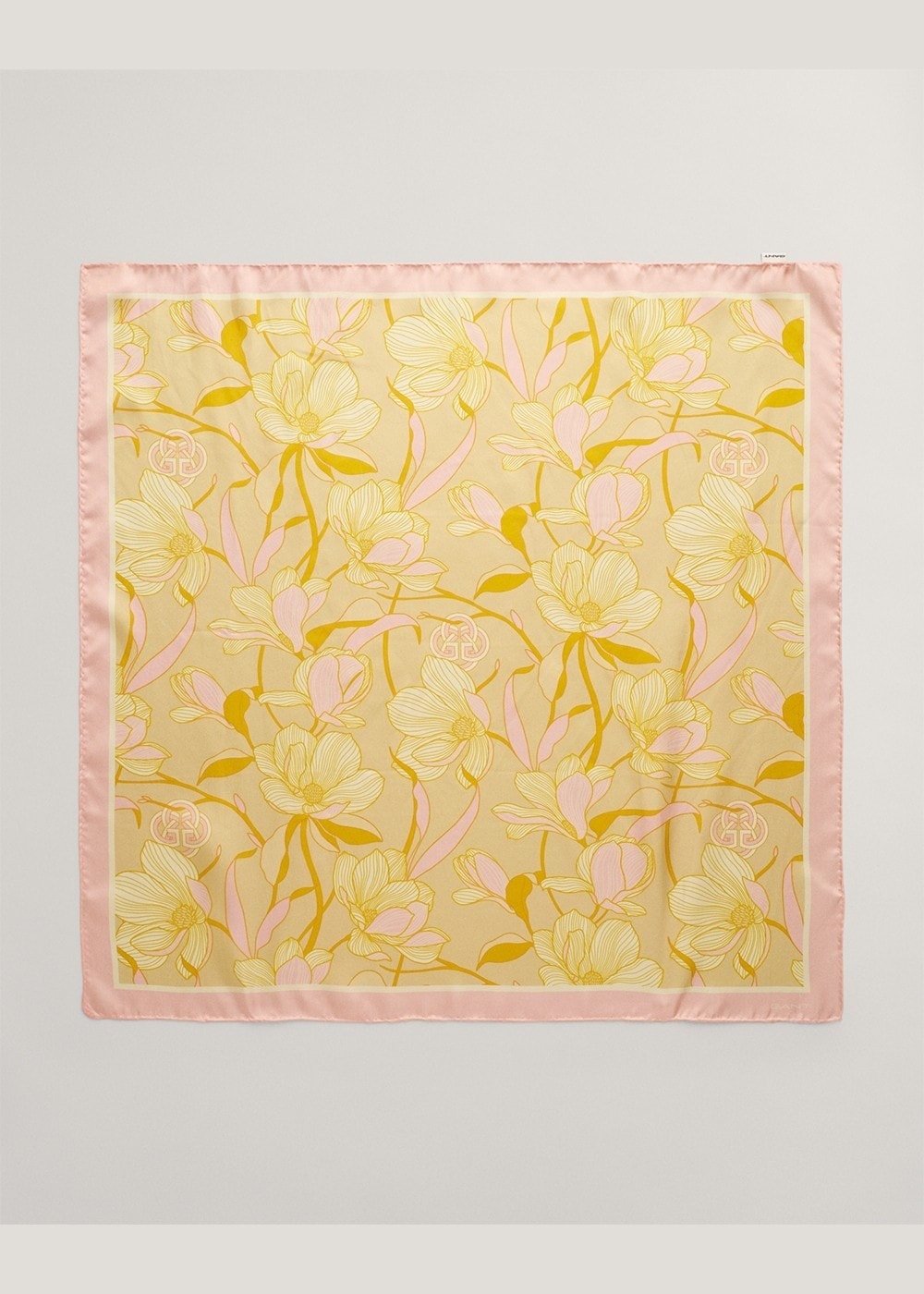 Magnolia Silk Scarf - Dusty Yellow - 4