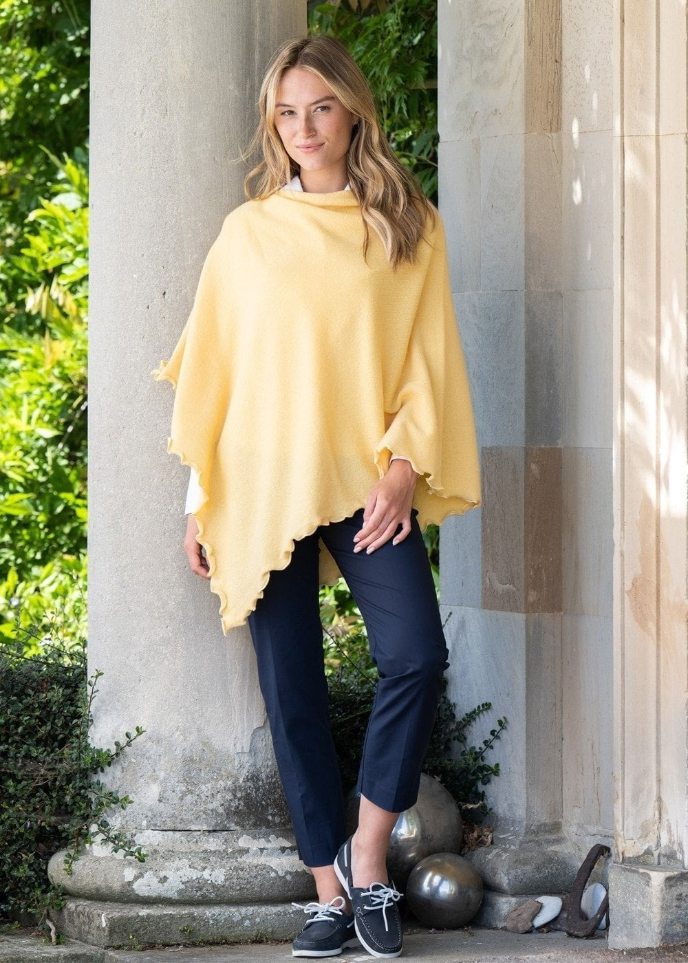 Lindsey Lambswool Poncho - Solar - 2