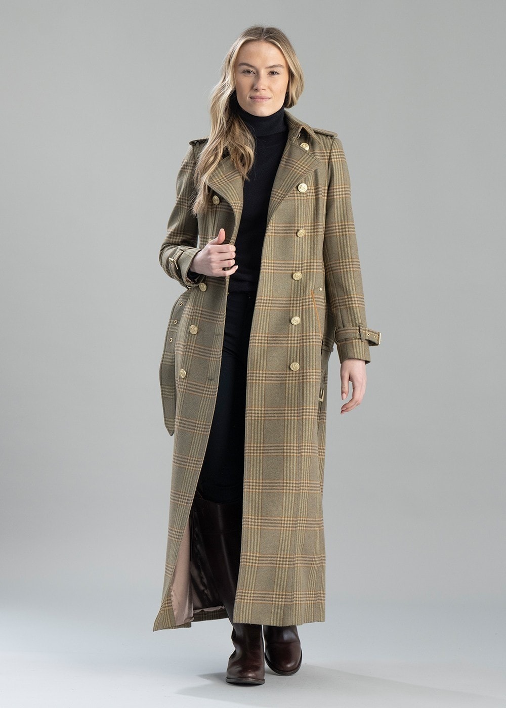 Marlborough Trench Coat Full Length - Leveret - 3