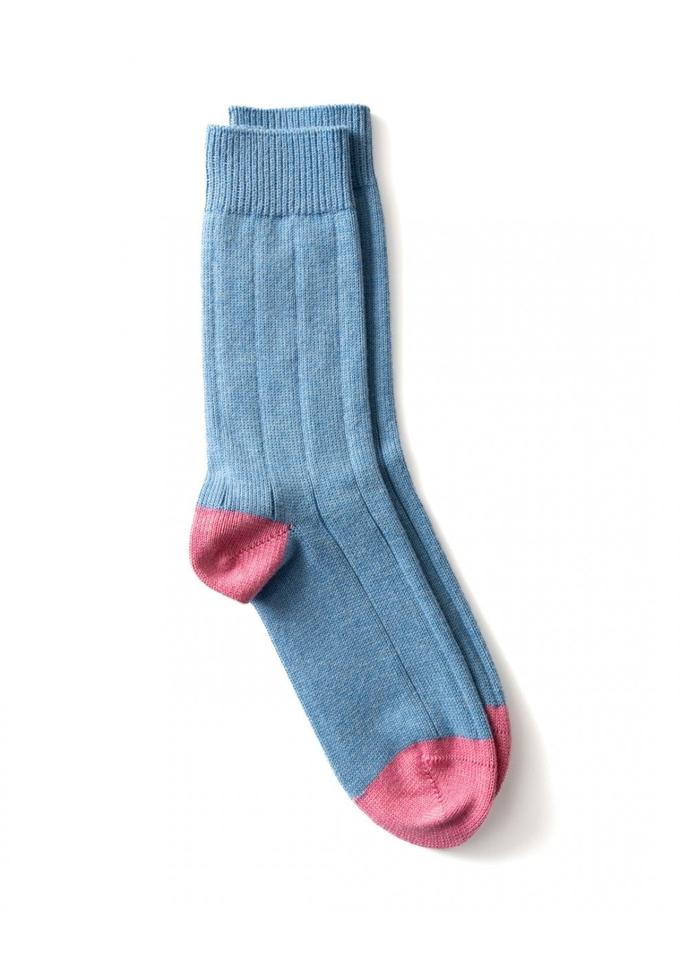 Rosie Socks - Sky and Rose - 1