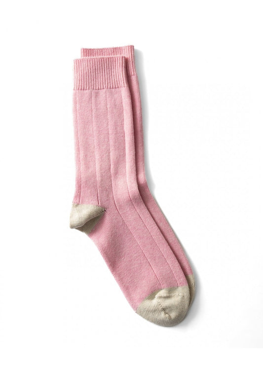 Rosie Socks - Blush and Cream - 1