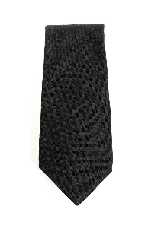 Wool Tie - Black - 0