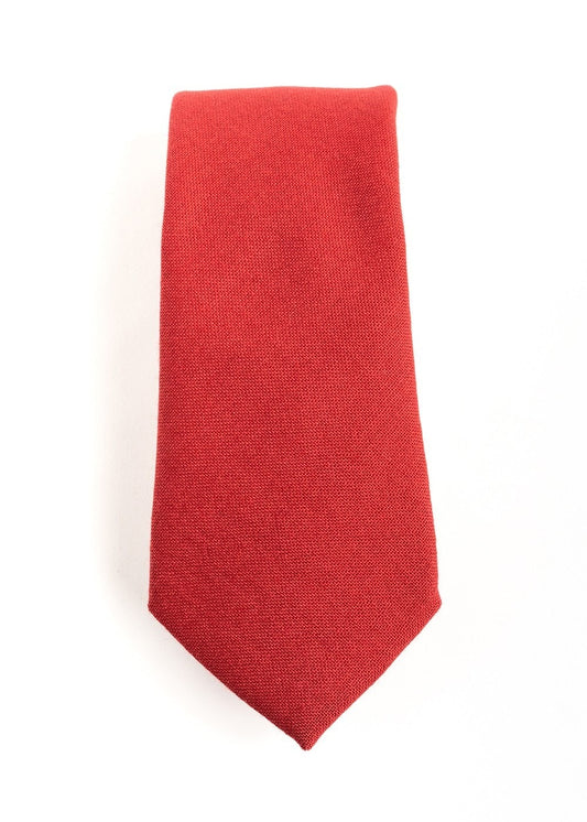 Wool Tie - Scarlet - 0