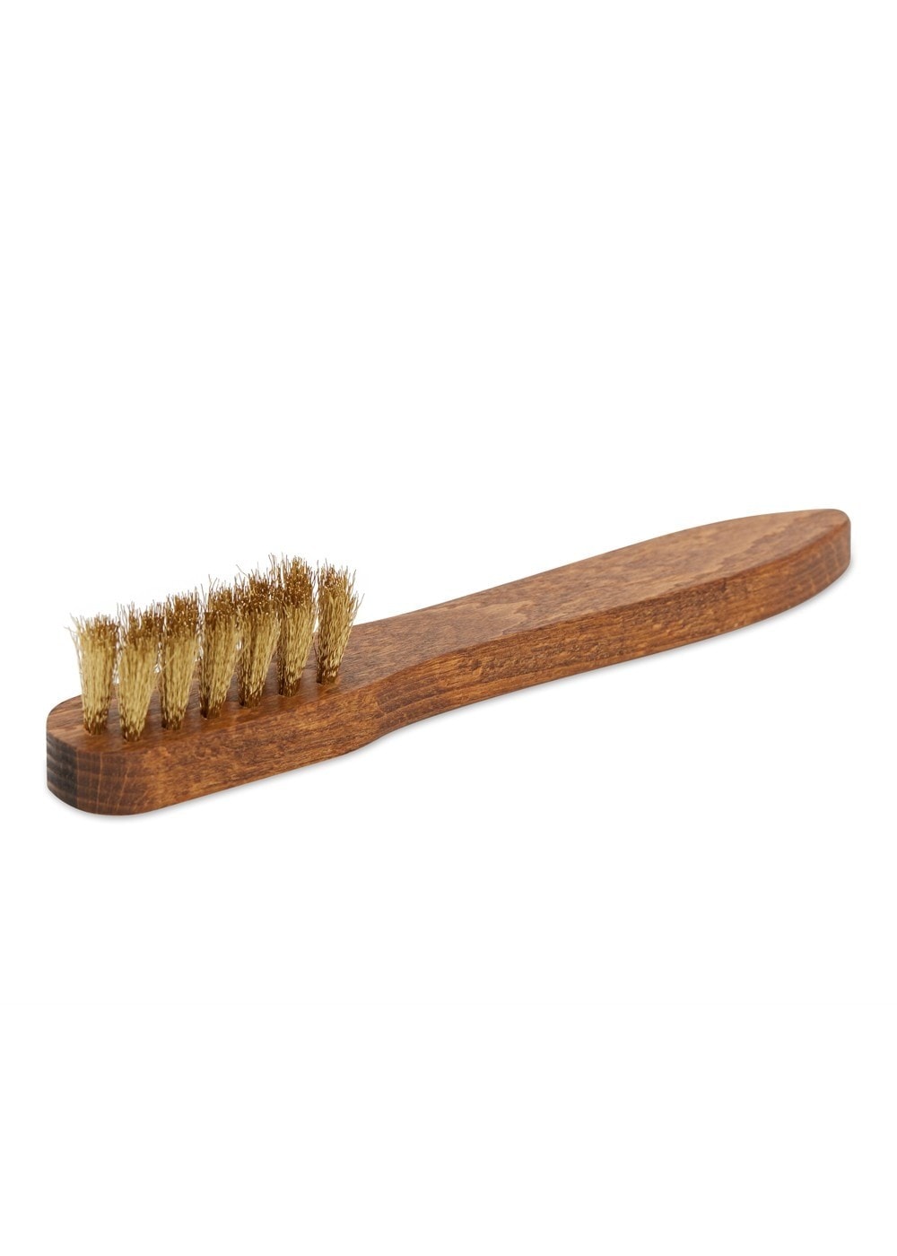 Suede Brass Bristle Brush