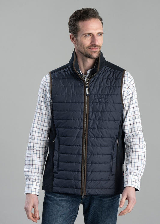 Oakham Hybrid Gilet AW24 - Petrol Blue - 1