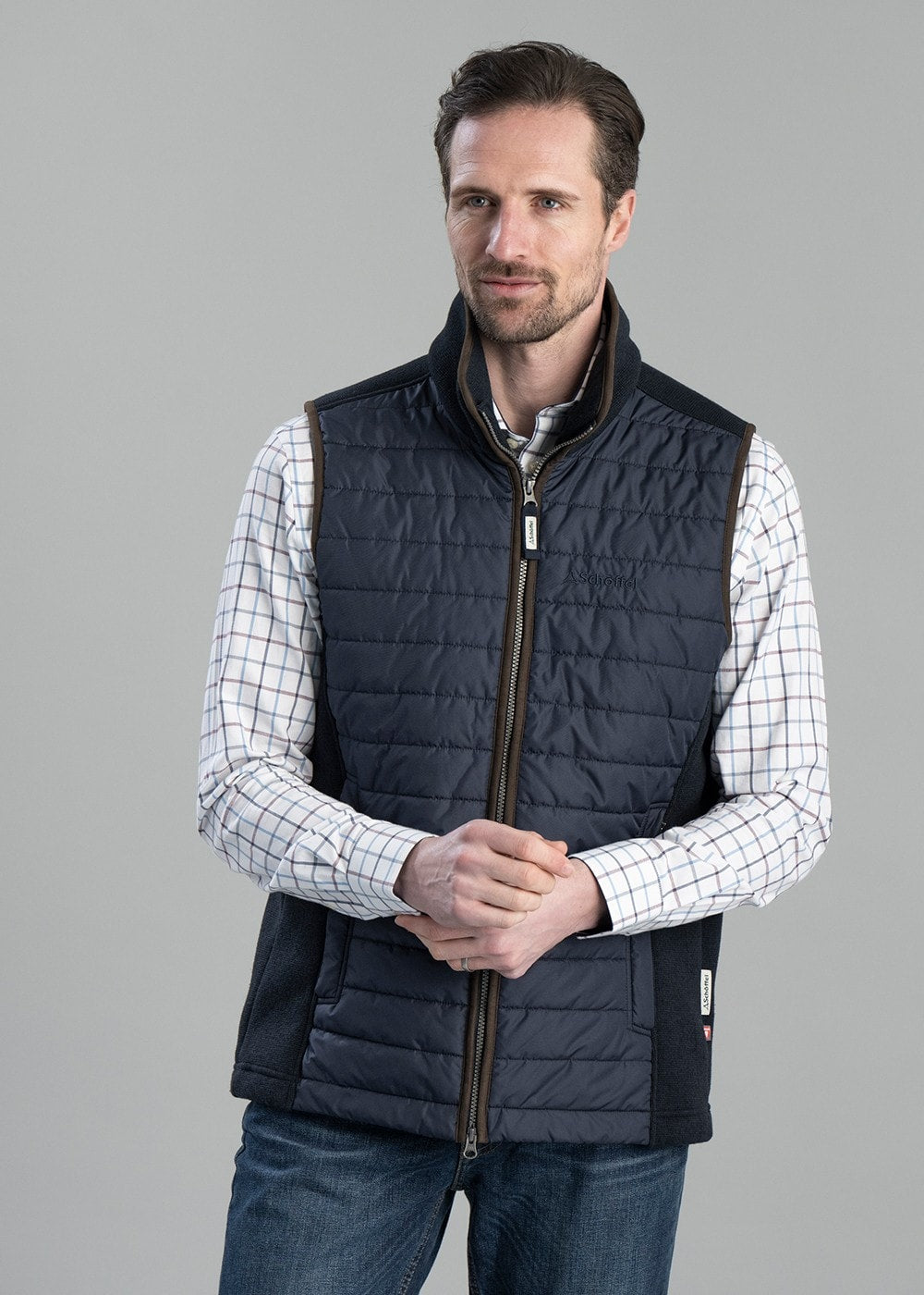 Oakham Hybrid Gilet AW24 - Petrol Blue - 2