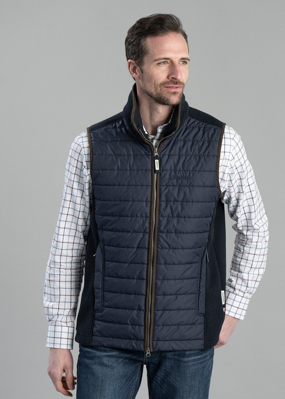 Oakham Hybrid Gilet AW24 - Petrol Blue - 3