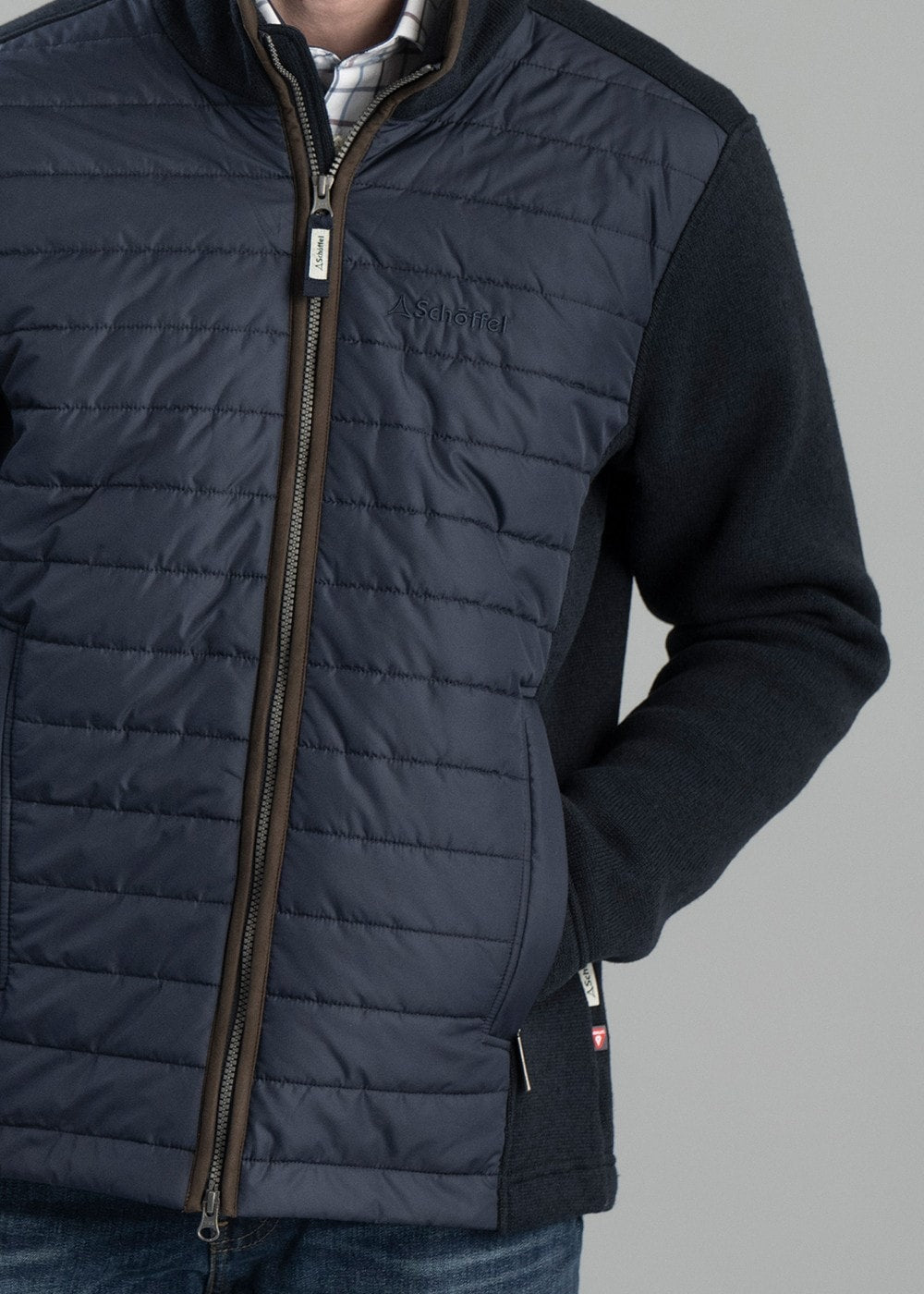 Cottesmore Hybrid Jacket AW24 - Petrol Blue - 3