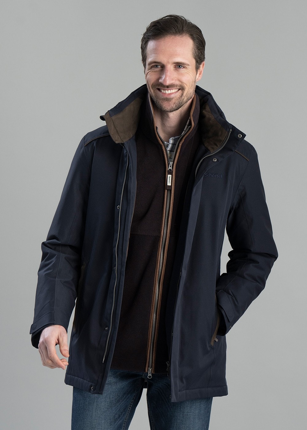 Whitton Waterproof Coat AW24 - Navy - 3