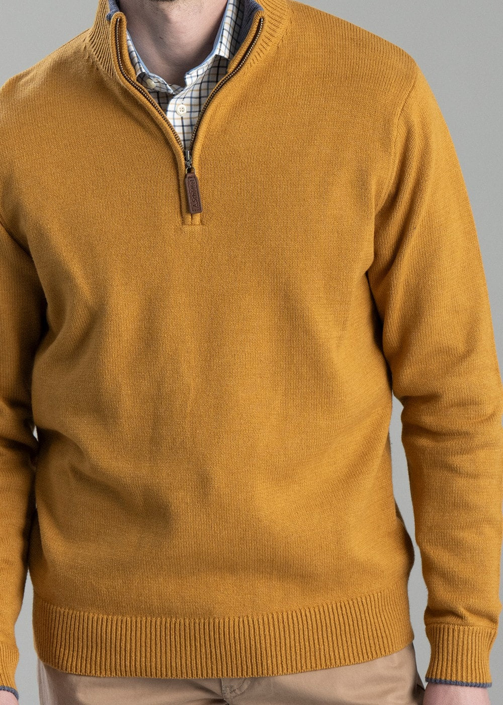 Blair 1/4 Zip Jumper - Mustard - 4