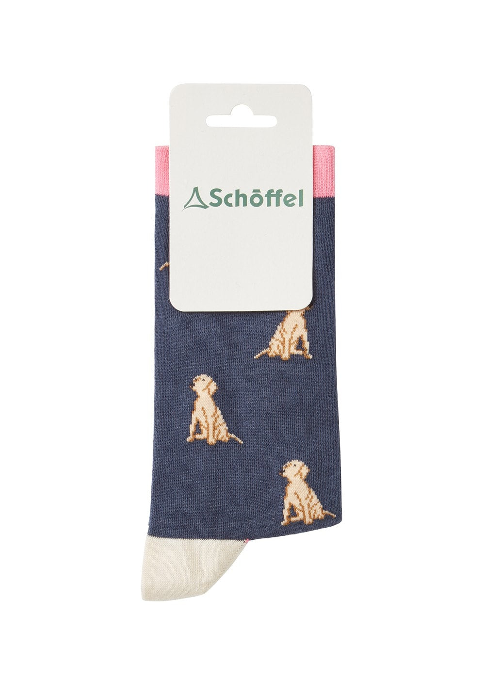 Cotton Socks - Navy Labrador - 1