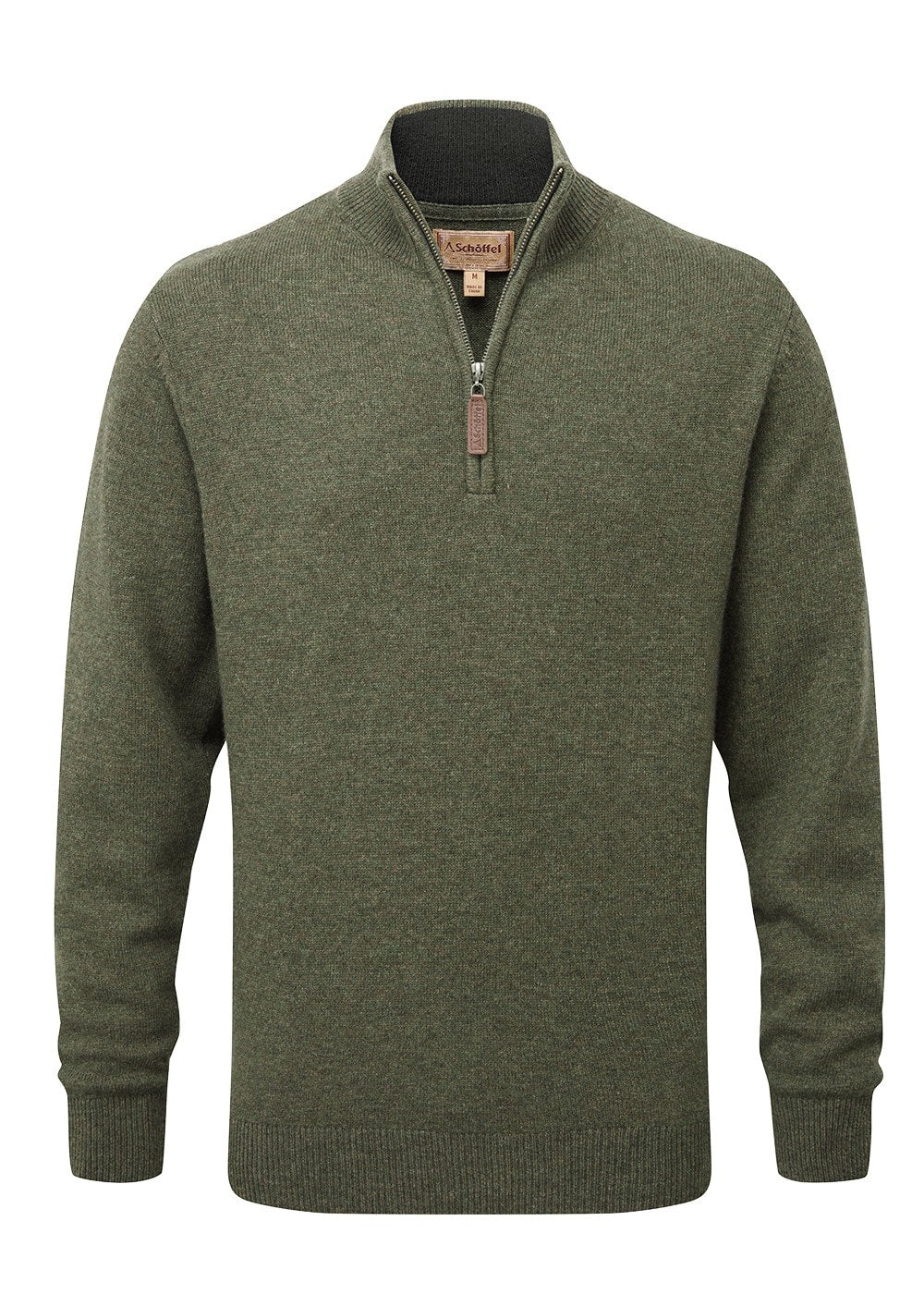 Lewis Lambswool 1/4 Zip Jumper - Woodland - 5