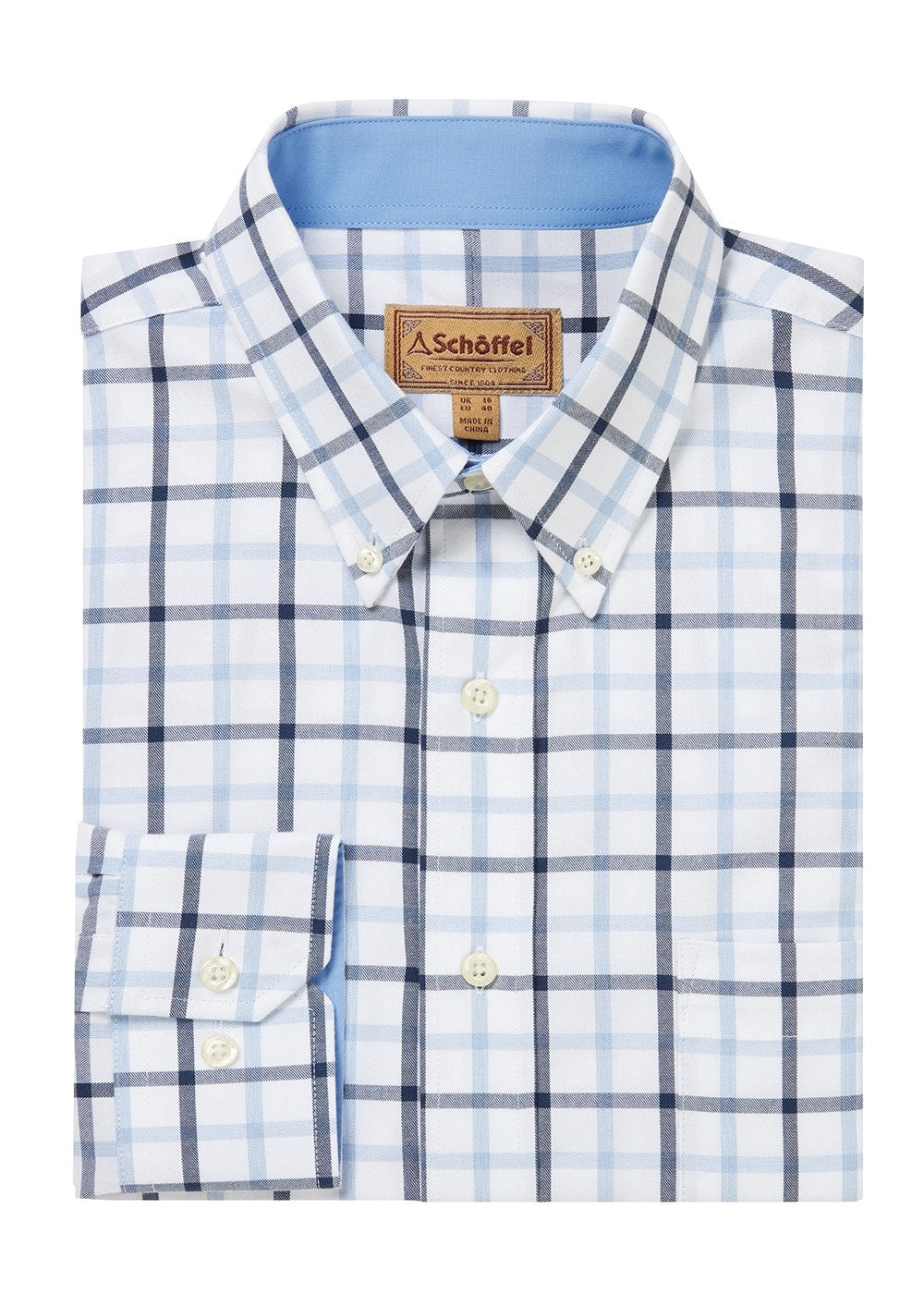 Brancaster Shirt - Imperial Blue Check - 5