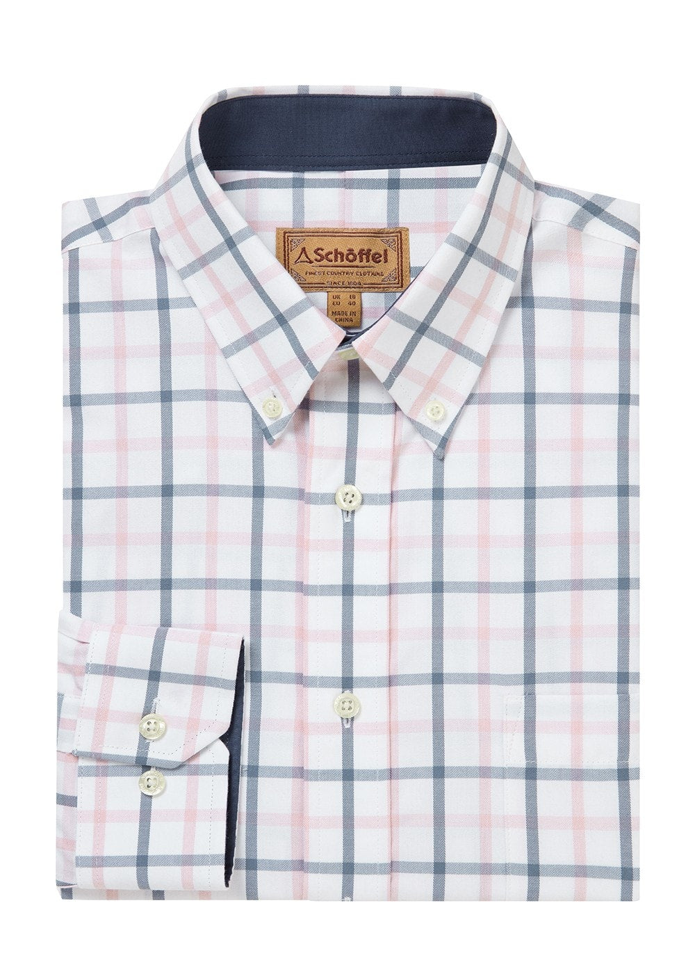 Brancaster Shirt - Stone Blue Check - 5