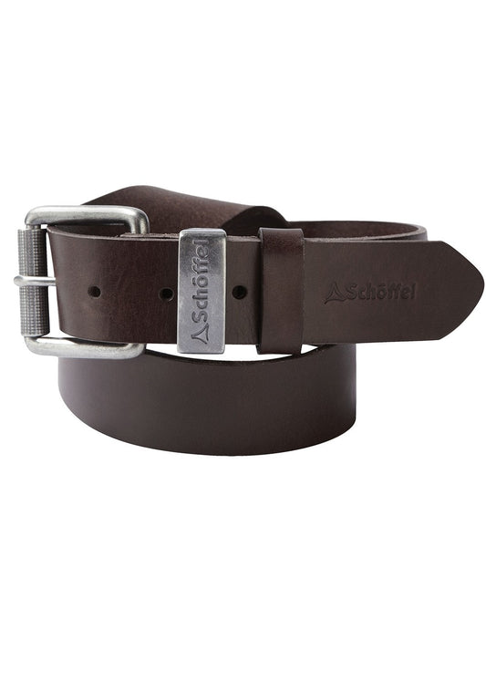 Blackwell Leather Belt - Dark Brown - 1