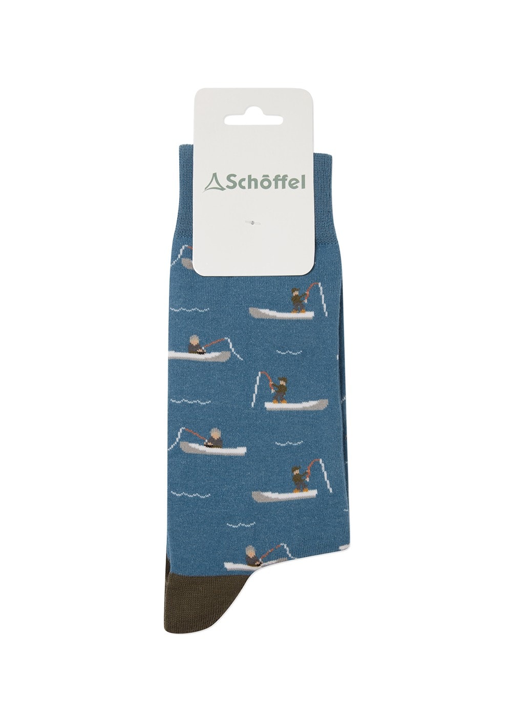 Cotton Socks - Blue Fishing Boat - 1