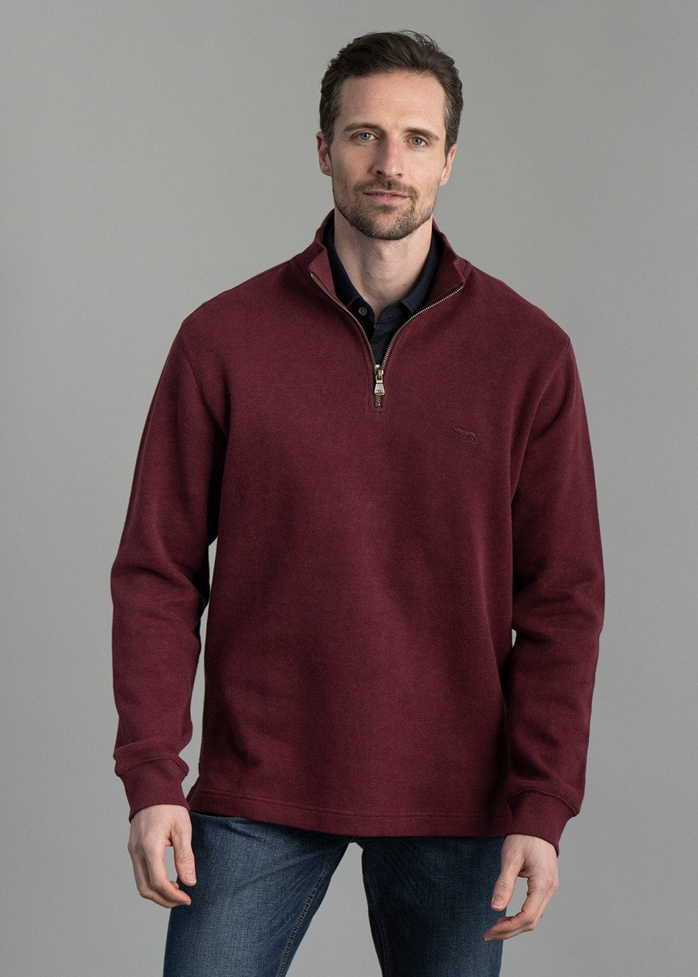 Alton Ave 1/4 Zip Neck - Berry - 3