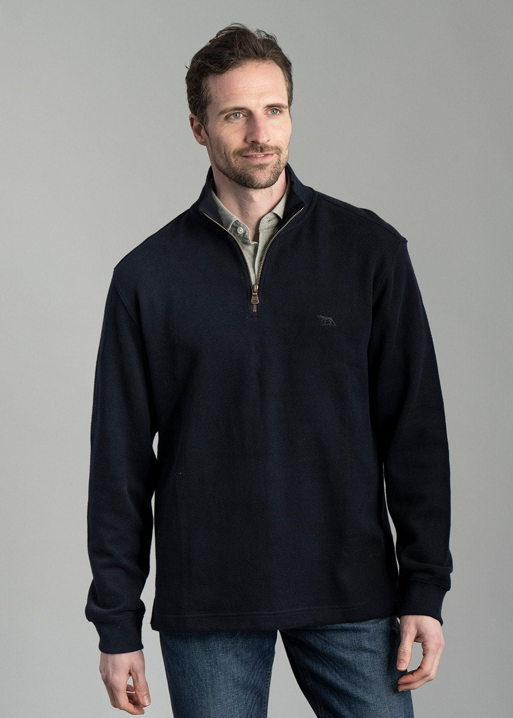 Alton Ave 1/4 Zip Neck - Eclipse - 2