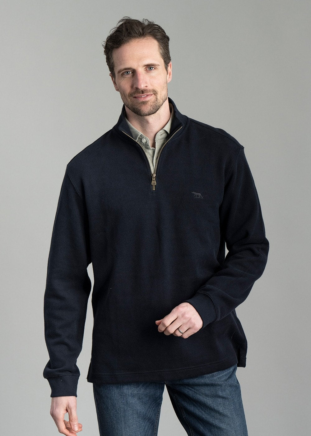 Alton Ave 1/4 Zip Neck - Eclipse - 3