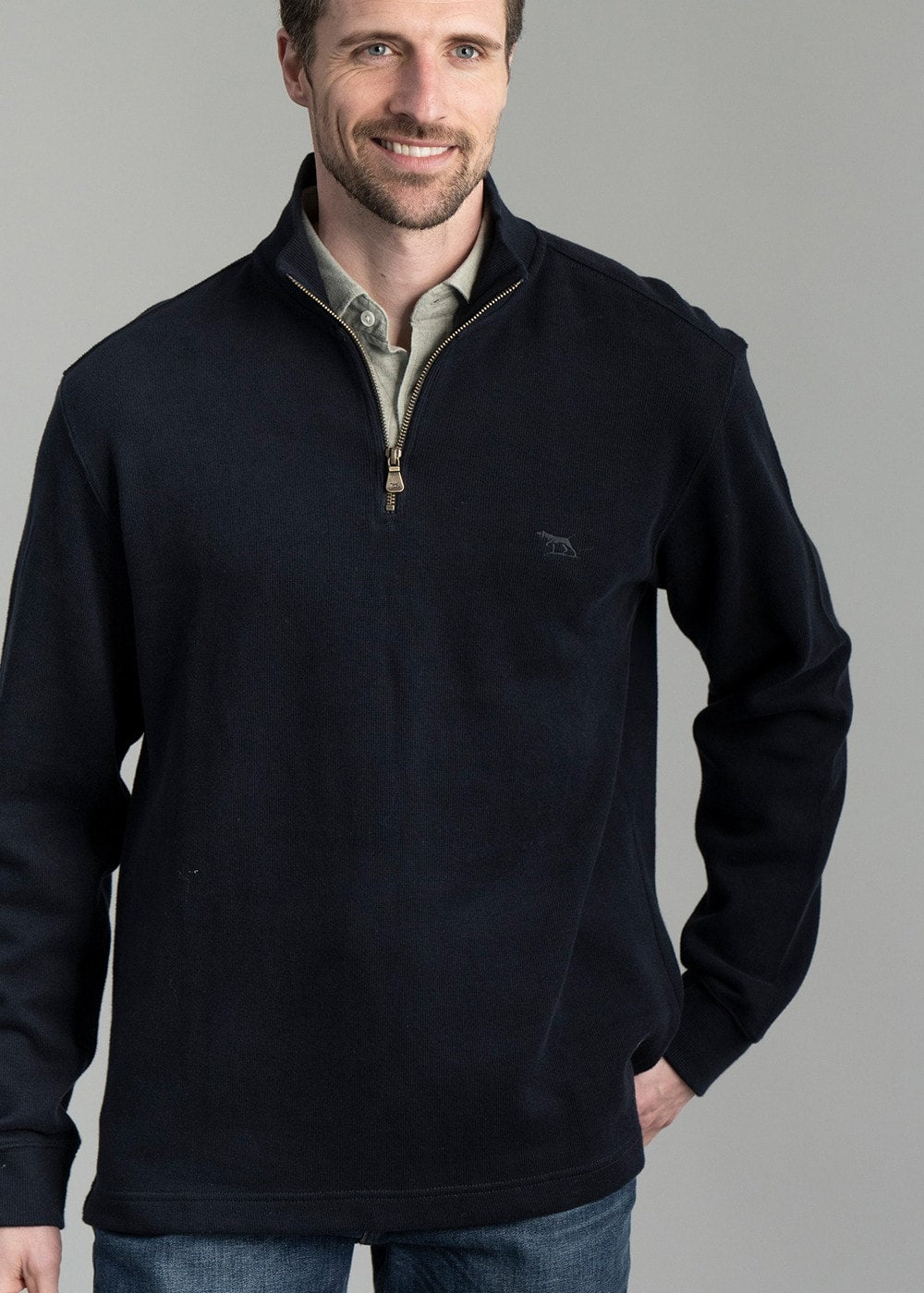 Alton Ave 1/4 Zip Neck - Eclipse - 4