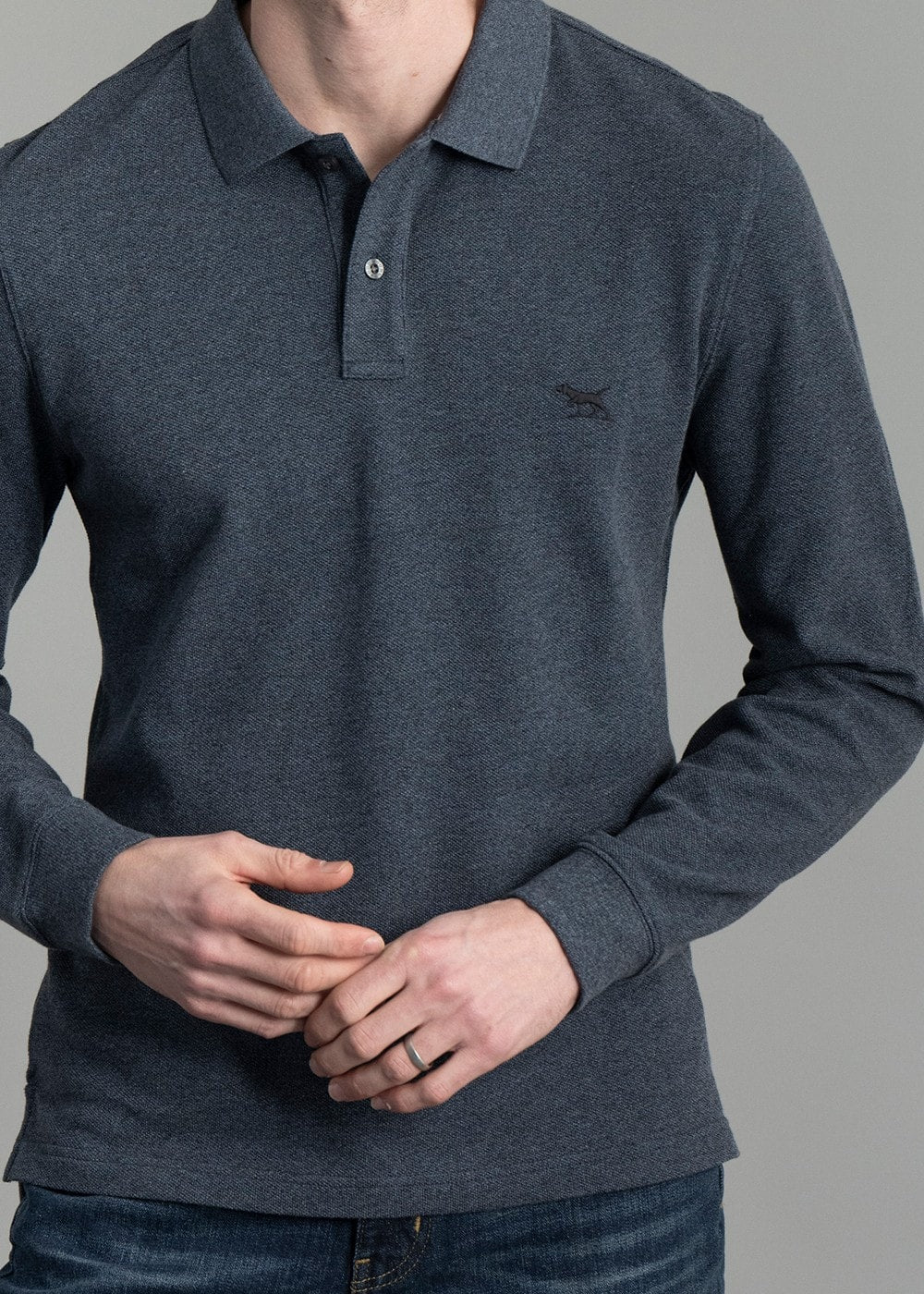 Gunn Long Sleeved Polo - Marine - 4