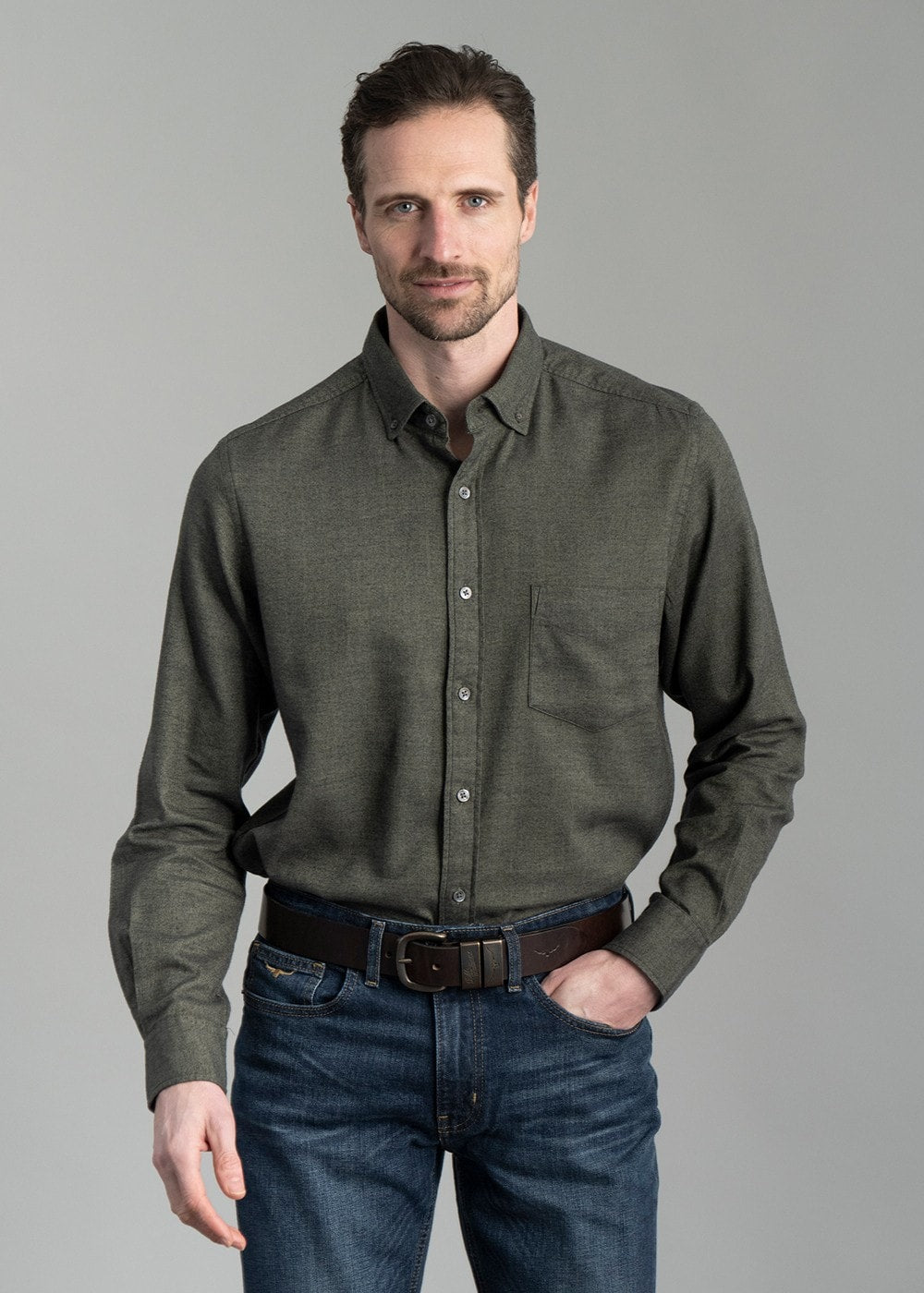 Barrhill Shirt AW24 - Forest - 3