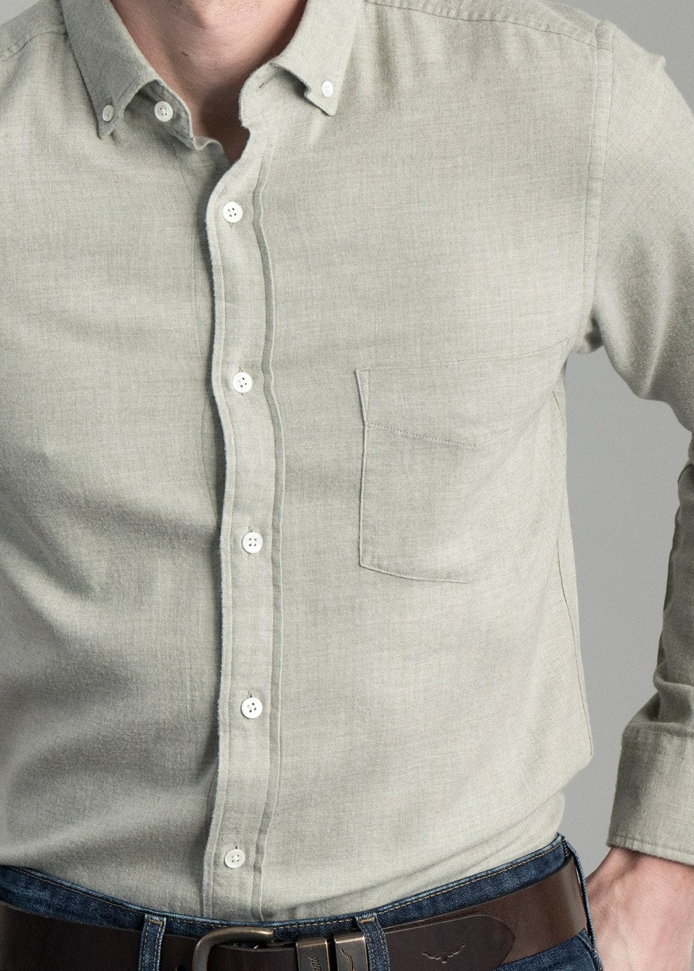 Barrhill Shirt AW24 - Sage - 3