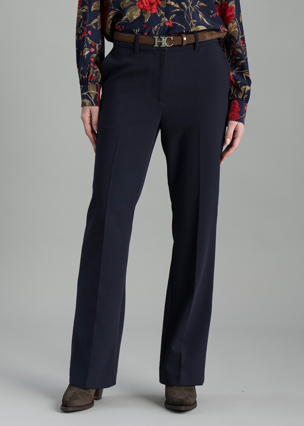 Flare Trousers - Evening Blue - 1