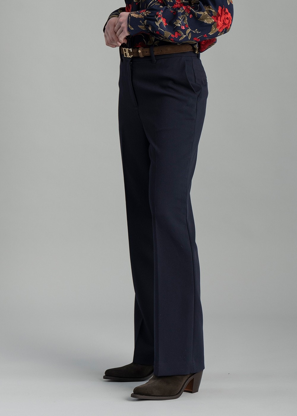 Flare Trousers - Evening Blue - 3