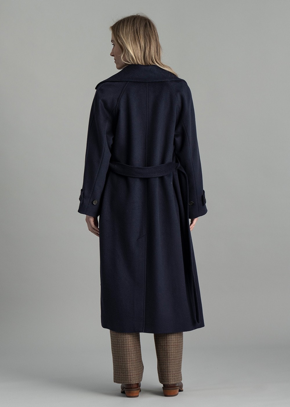 Wool Trench Coat AW24 - Evening Blue - 6