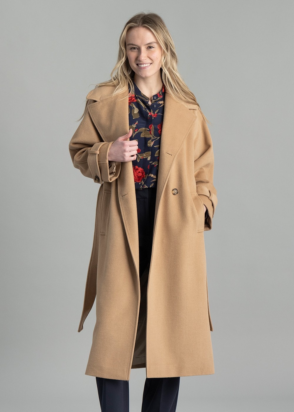 Wool Trench Coat AW24 - Caramel Beige - 1