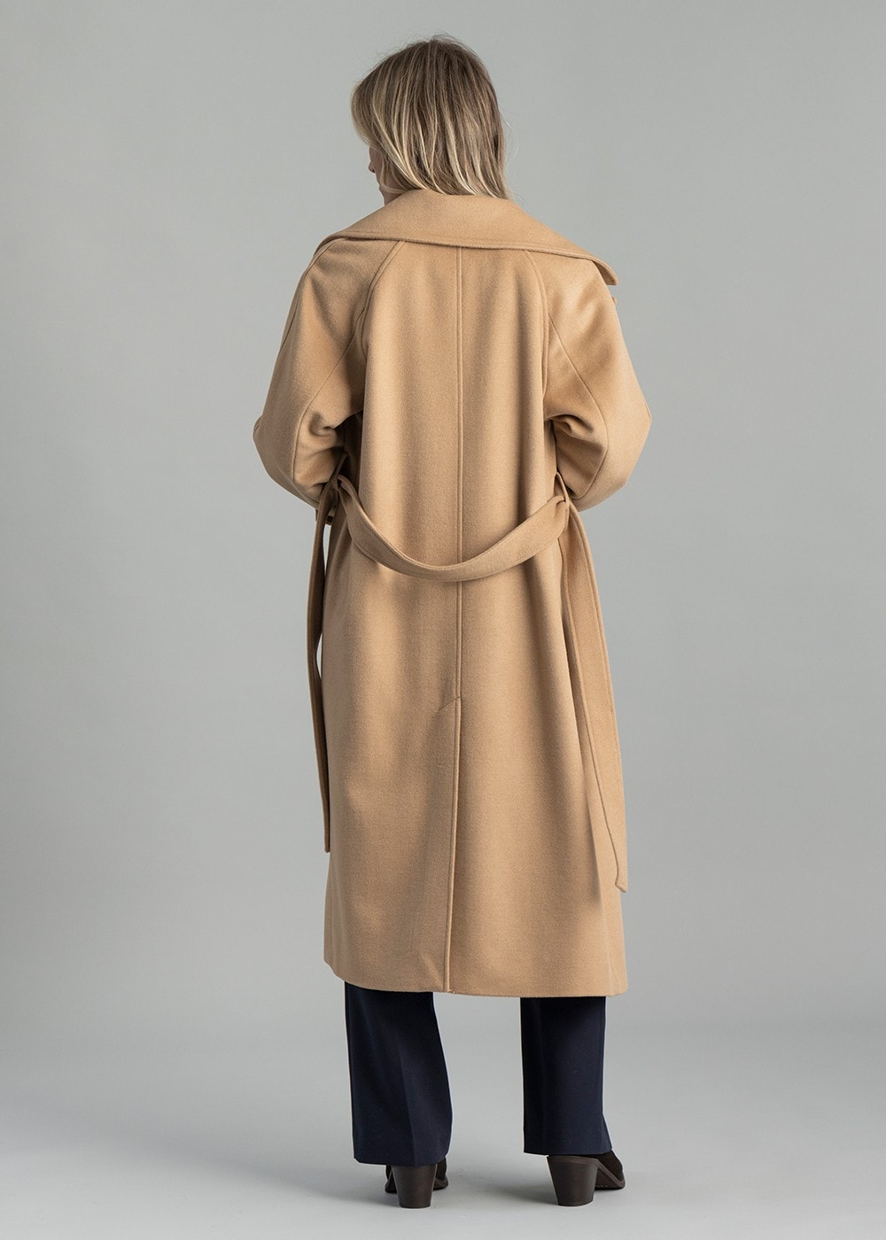 Wool Trench Coat AW24 - Caramel Beige - 6