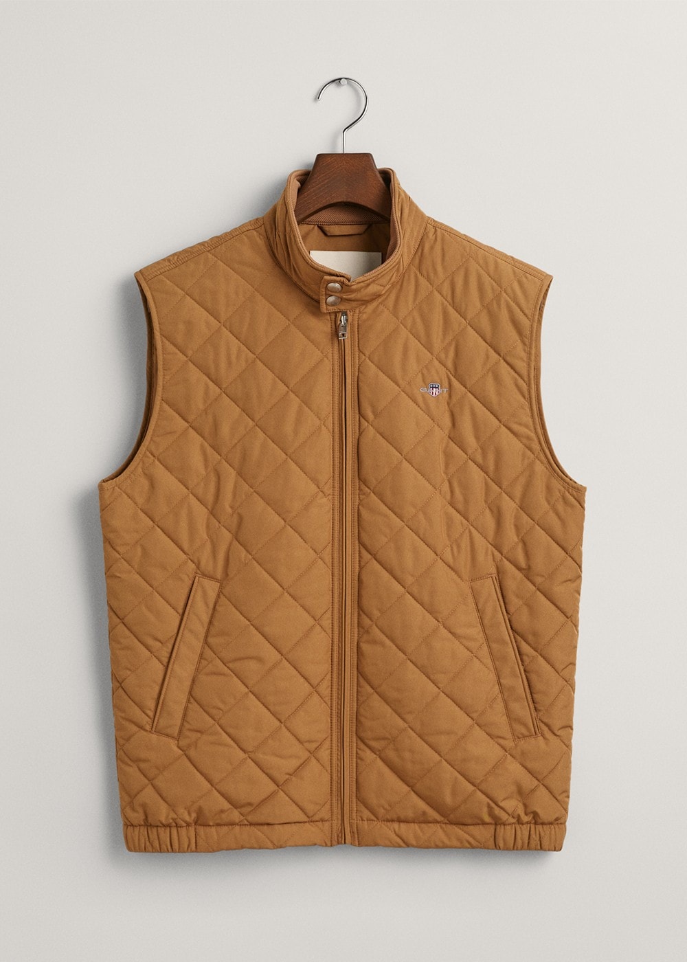 Quilted Windcheater Vest - Roasted Walnut - 4