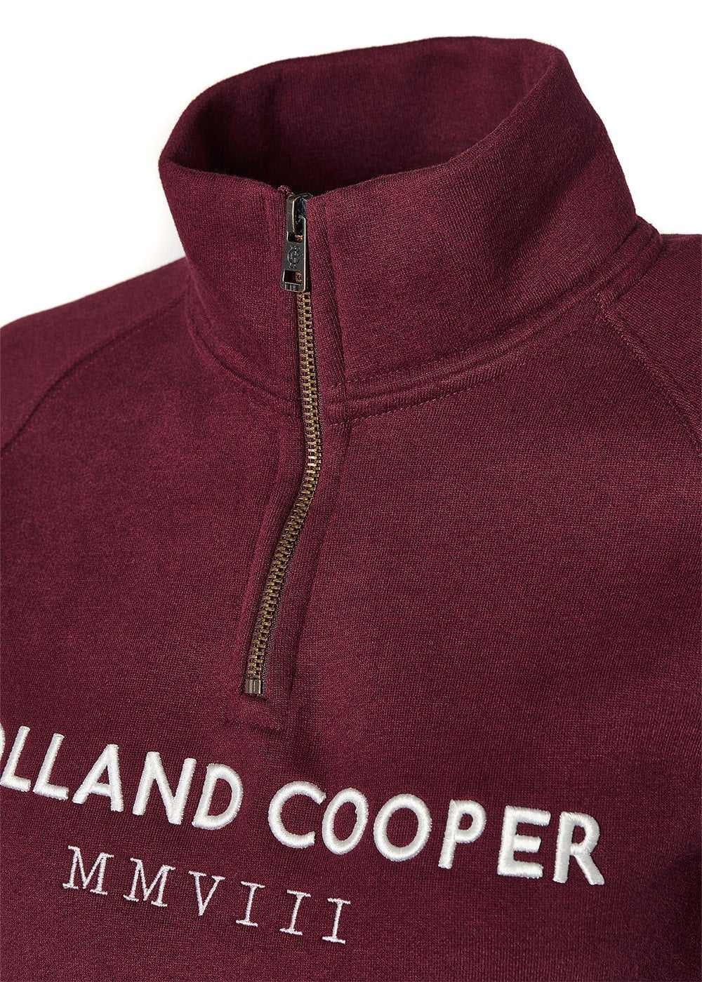 Sporting Heritage Zip Henley - Merlot - 7