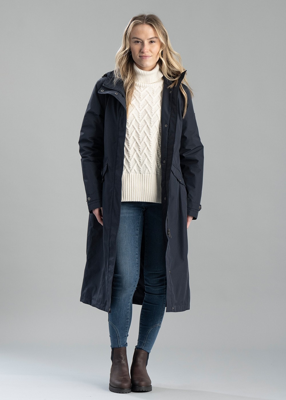 Alderford Coat - Navy - 2