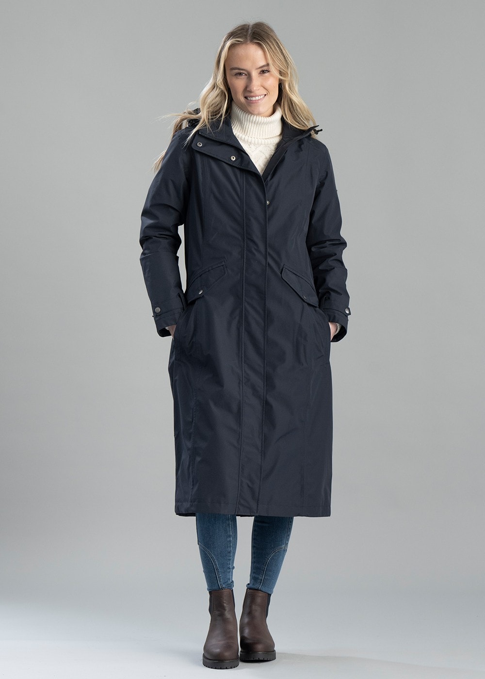 Alderford Coat - Navy - 4