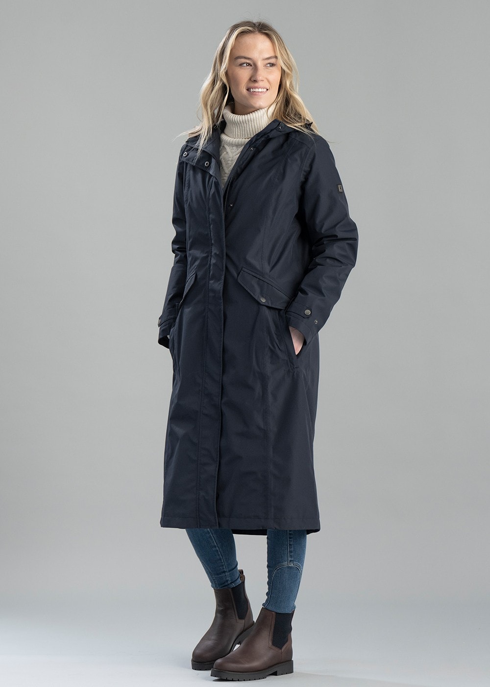 Alderford Coat - Navy - 7