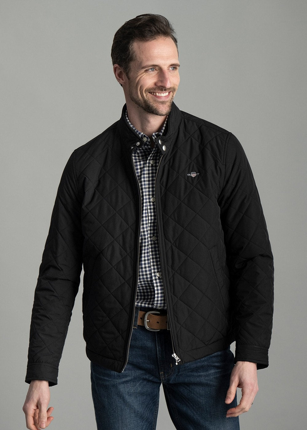 Quilted Windcheater Jacket - Black - 3