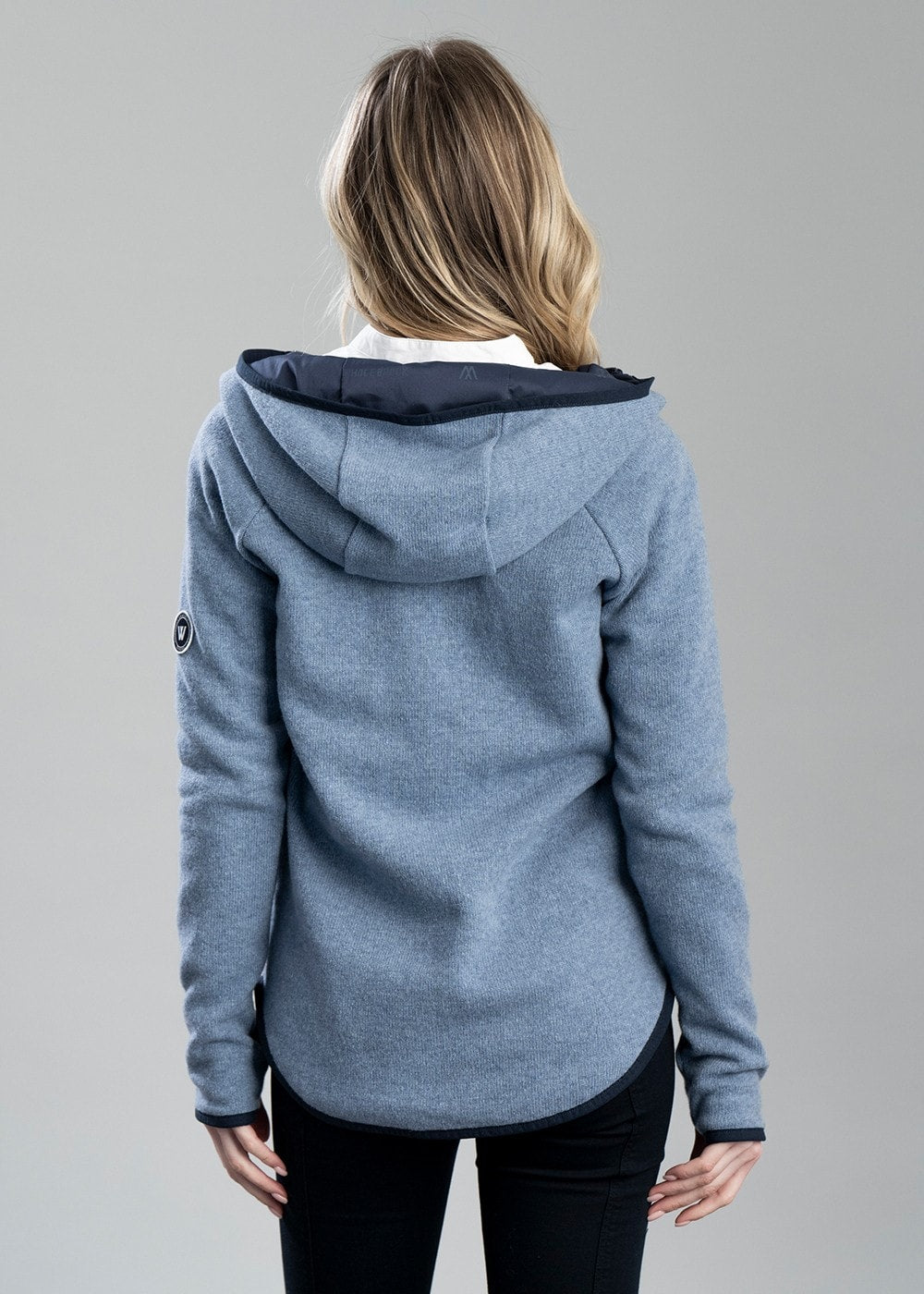 Judit Hood Windproof Sweater - Dove Blue - 4