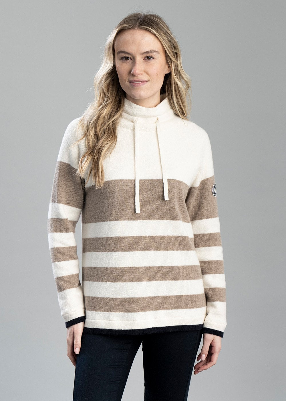 Angelika Windproof Jumper - Off White Multi - 3