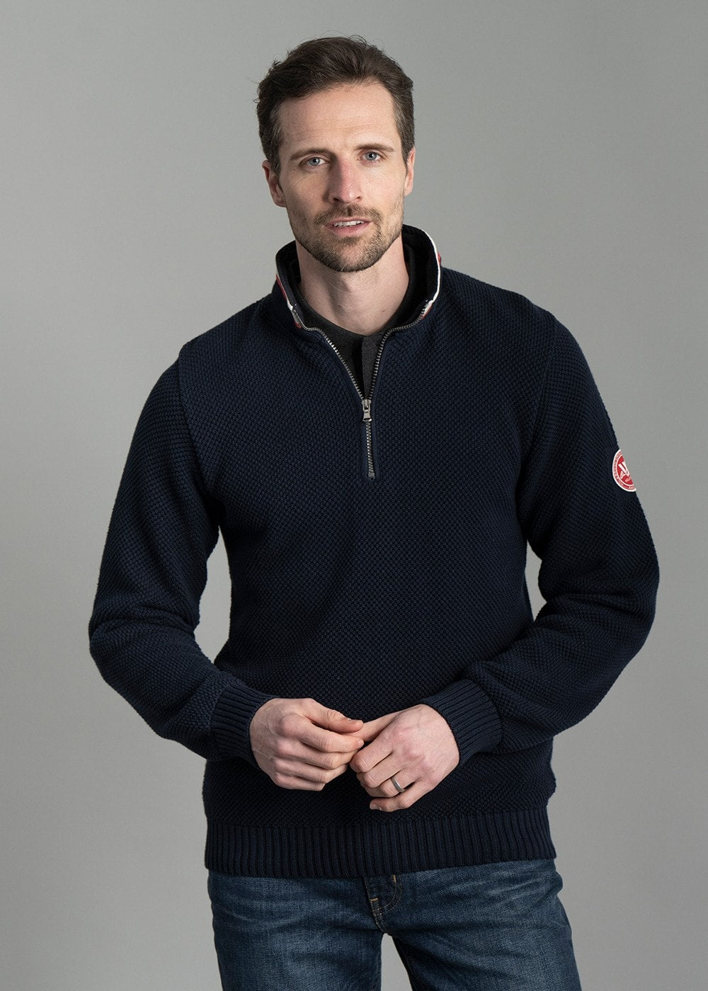 Classic Windproof Sweater - Navy - 1