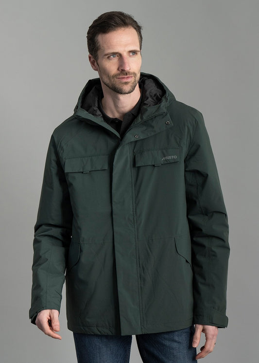 Insulated Rain Jacket AW24 - Darkest Spruce - 1