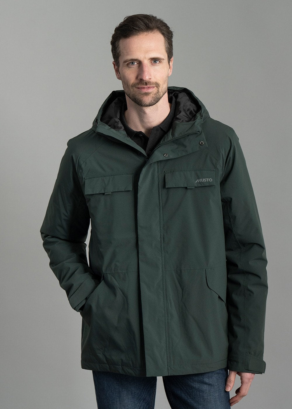 Insulated Rain Jacket AW24 - Darkest Spruce - 4