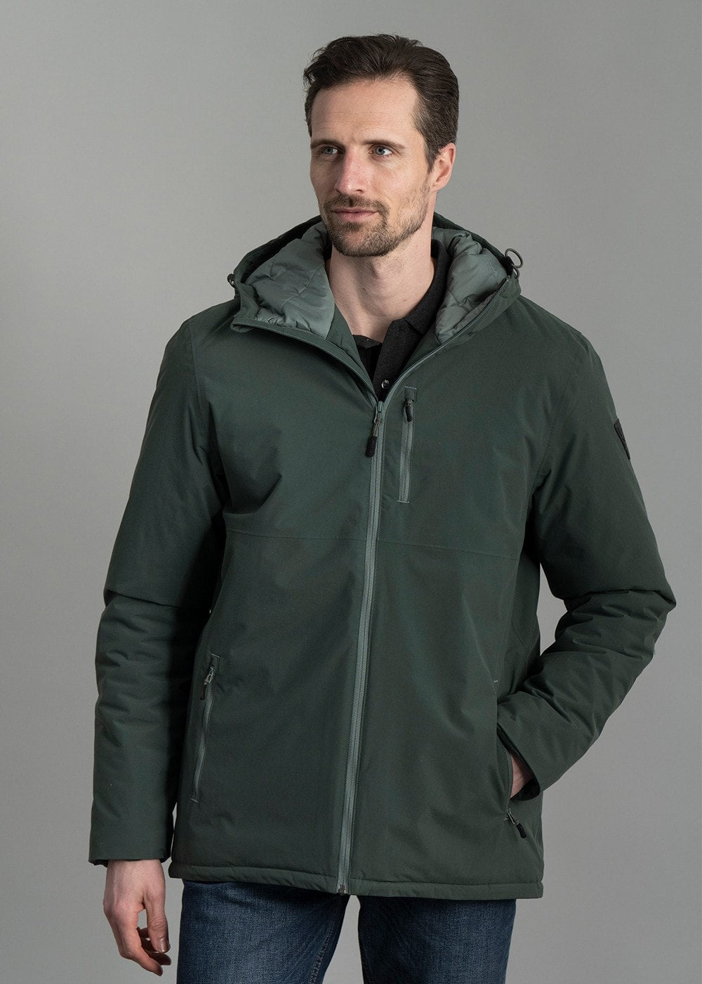 Marina Primaloft Rain Jacket AW24 - Darkest Spruce - 2