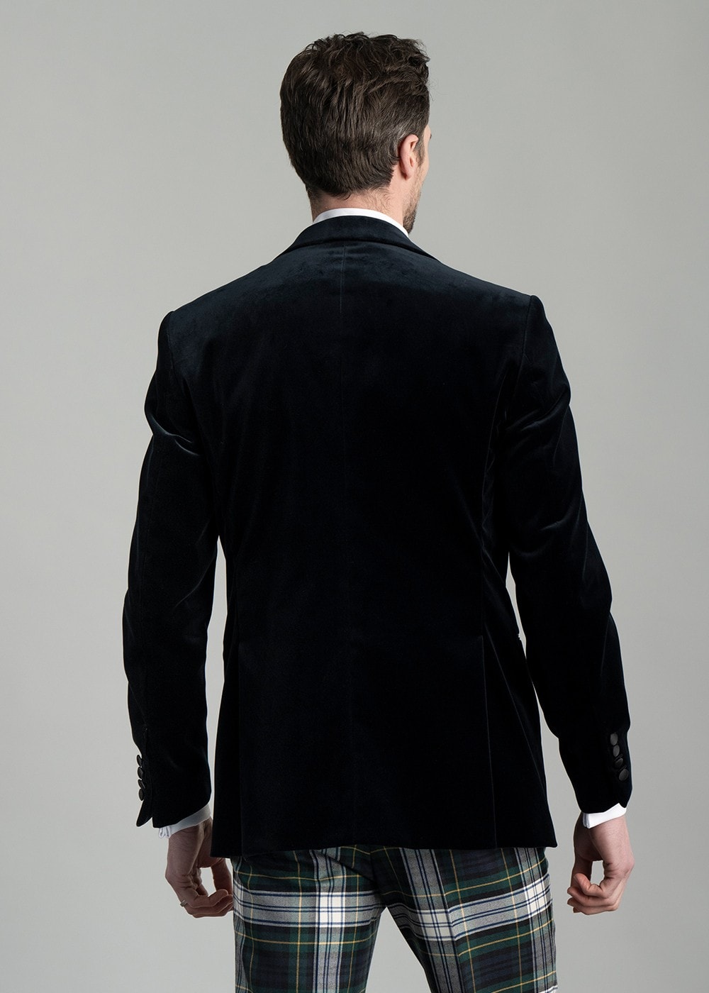 Theo Velvet Jacket - Navy - 6