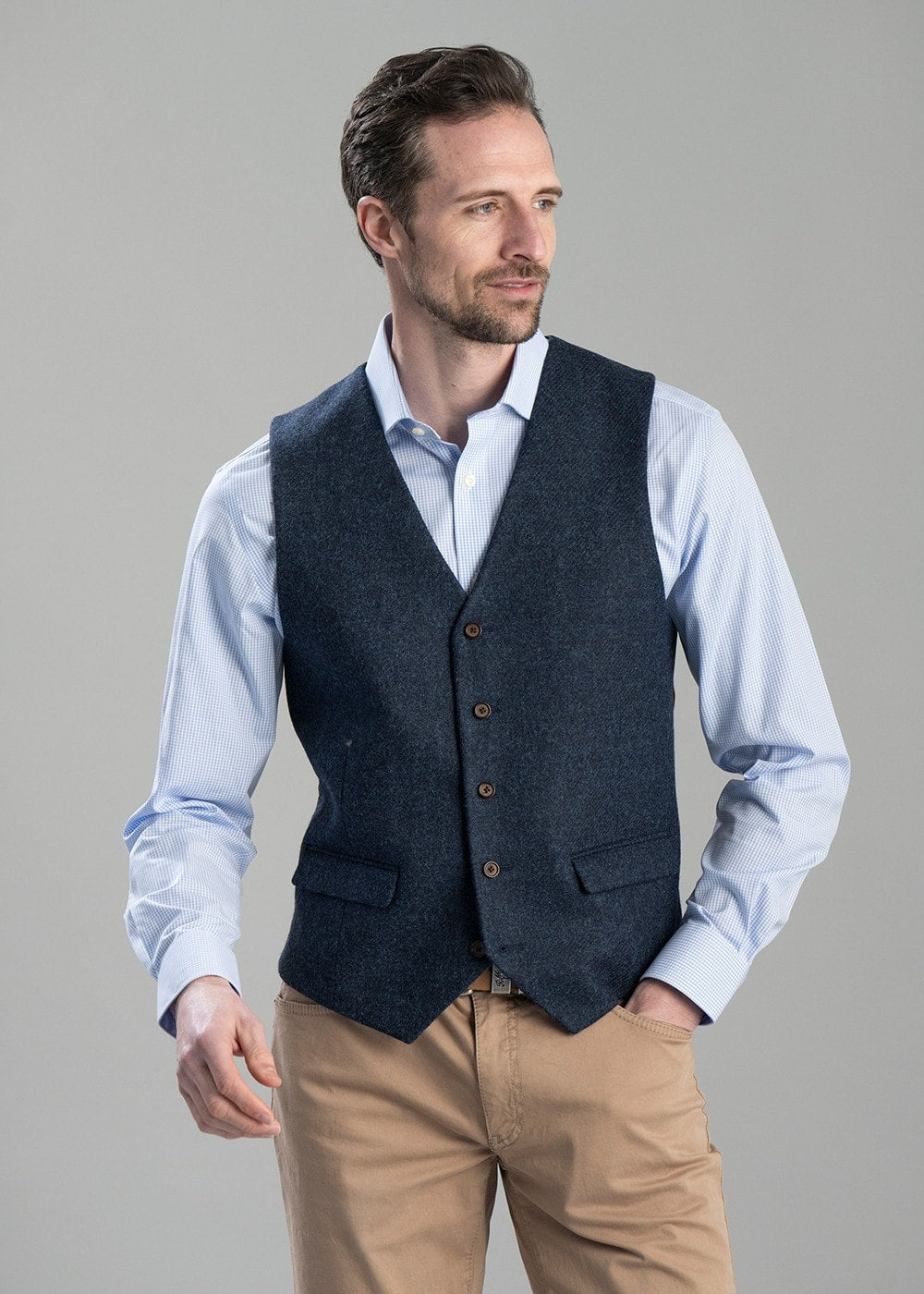 Charlie Waistcoat - Indigo - 2